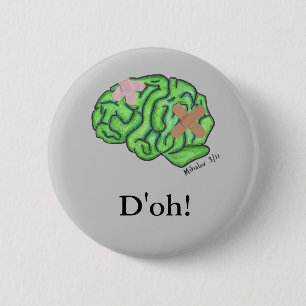 "D'oh!" button (round)