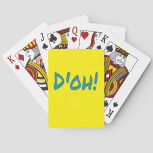 D'OH! Funny Classic 90's Playing Cards