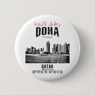 Doha 6 Cm Round Badge