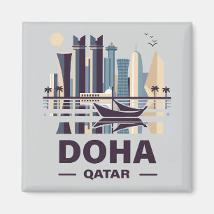 Doha Qatar Arabia Peninsula Magnet