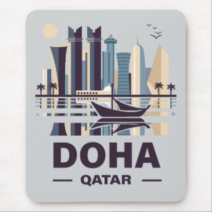 Doha Qatar Arabia Peninsula Mouse Mat