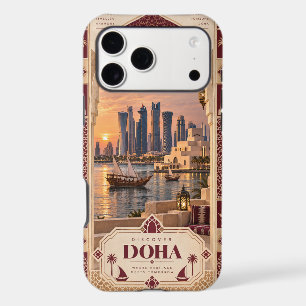 Doha Qatar iPhone Case Skyline Arabian Heritage