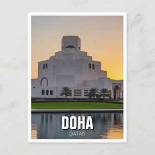 Doha Qatar Museum Islamic Art Travel Postcard