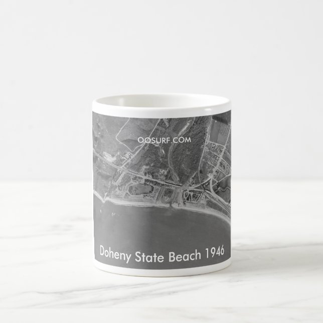 Doheny State Beach 1946 Coffee Mug (Center)