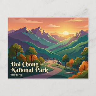 Doi Chong National Park, Lampang, Thailand Postcard