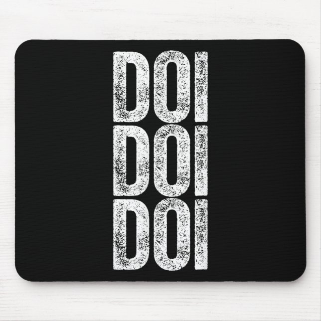 Doi Doi Doi Brainrot Gen Alpha Slang 67 Six Seven  Mouse Mat (Front)