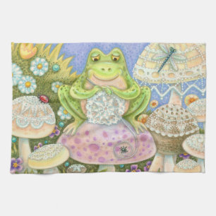Doilies Make A Hoppy Home FROG 3 KITCHEN TOWELS