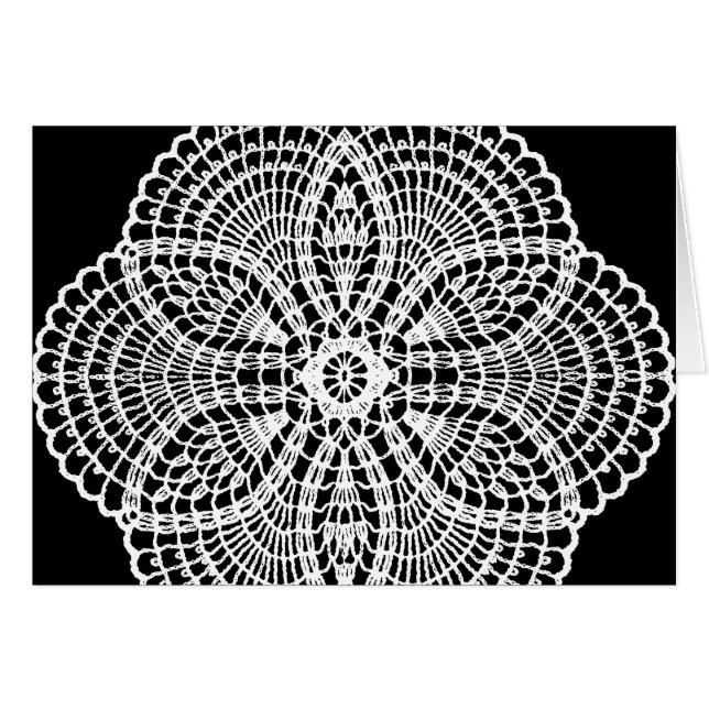 Doily Art Card (Front Horizontal)