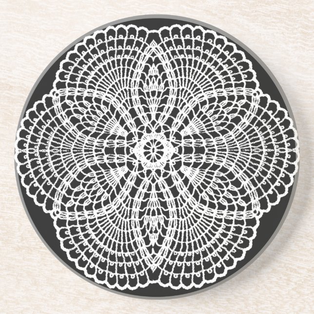 Doily Art Coaster (Front)