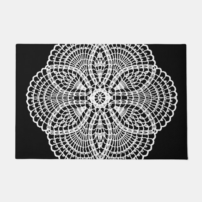 Doily Art  Doormat (Front)