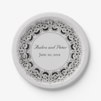 Doily Design Paper Plate