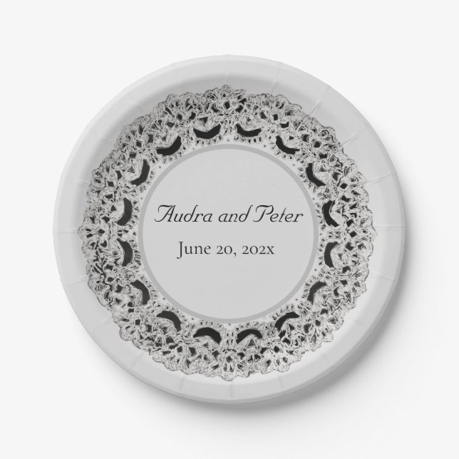 Doily Design Paper Plate (Front)