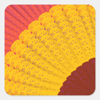 Doily, Fan  Square Sticker