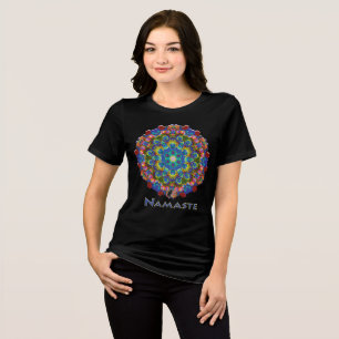 Doily Namaste Kaleidoscope T-Shirt Tri-Blend Shirt