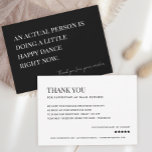 Doing A Little Happy Dance Small Business Thank You Card<br><div class="desc">Doing A Little Happy Dance Small Business Thank You Cards</div>