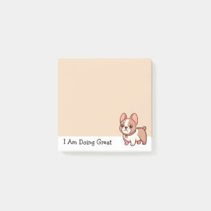 Doing Great French Bulldog Post-it Notes