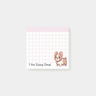 Doing Great French Bulldog Post-it Notes