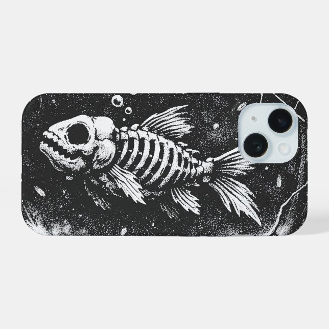 "Doing Great" - Goldfish by BurnsInHell iPhone 15 Case (Back Horizontal)
