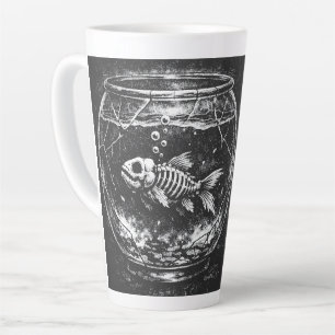 "Doing Great" - Goldfish by BurnsInHell Latte Mug