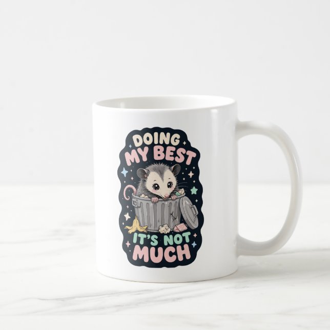 Doing my best opossum humour coffee mug (Right)