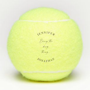 Doing the Dang Thing Personalised Wedding Tennis Balls