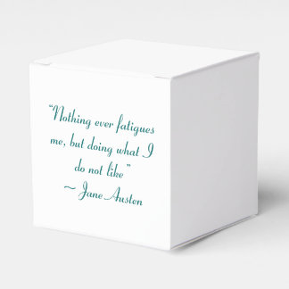 Doing What I Do Not Like Jane Austen Quote Favour Box