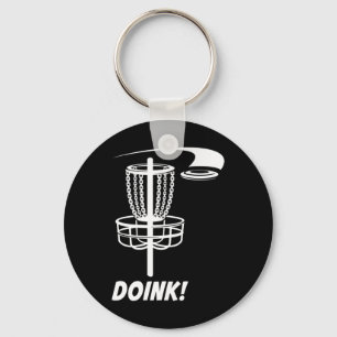 Doink! Disc Golf Funny Frisbee Park Outdoors Games Key Ring