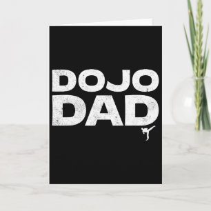 Dojo Dad Martial Arts Funny Father's Day Gift For Card