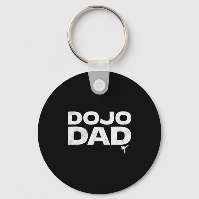 Dojo Dad Martial Arts Funny Father's Day Gift For  Key Ring (Front)