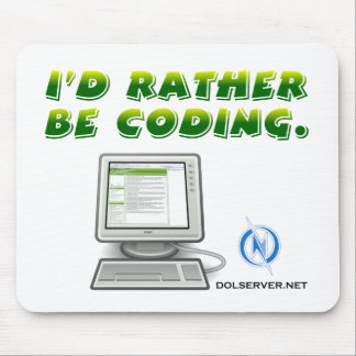 DOL MP - (I'd Rather Be Coding) Mouse Mat
