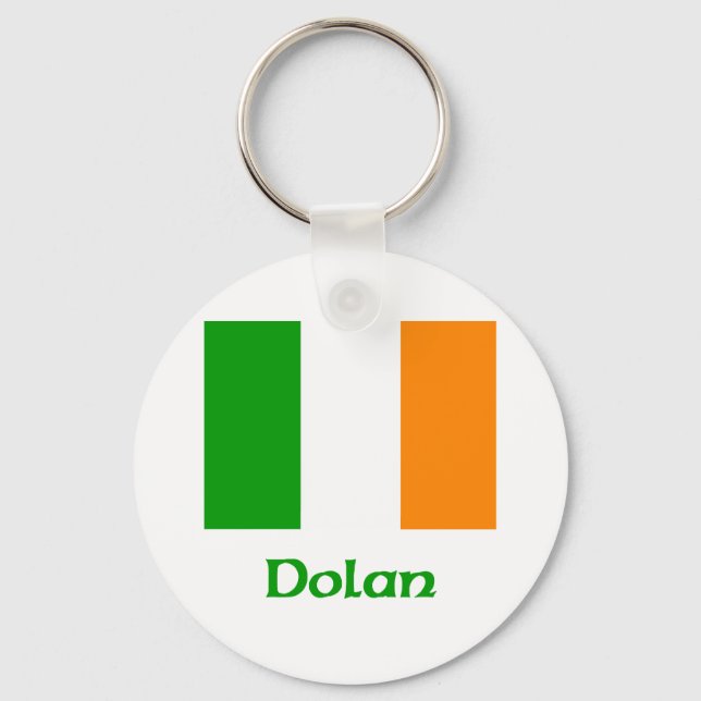 Dolan Irish Flag Key Ring (Front)