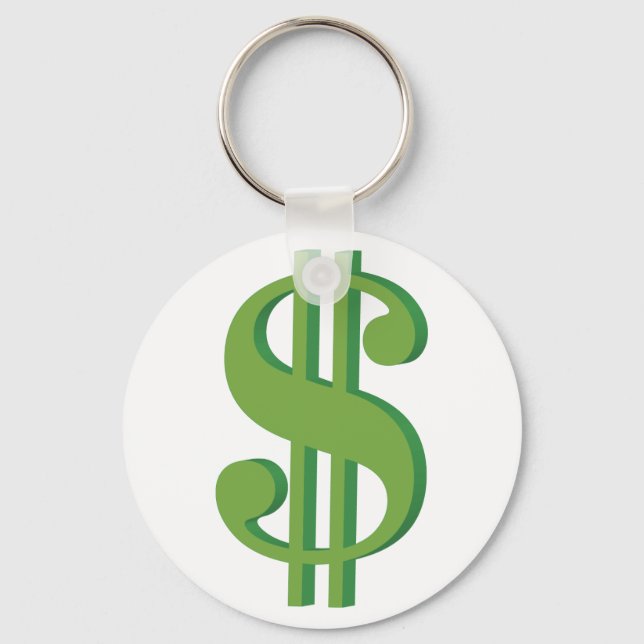 Dolar, sign, 3D Key Ring (Front)