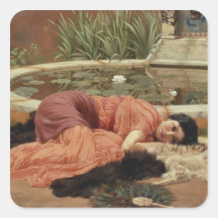 Dolce Far Niente, 1904 Square Sticker