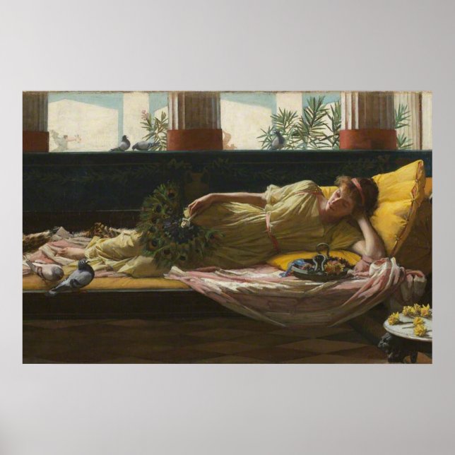 DoLCE FaR NiENTE, by John William Waterhouse -1880 Poster (Front)