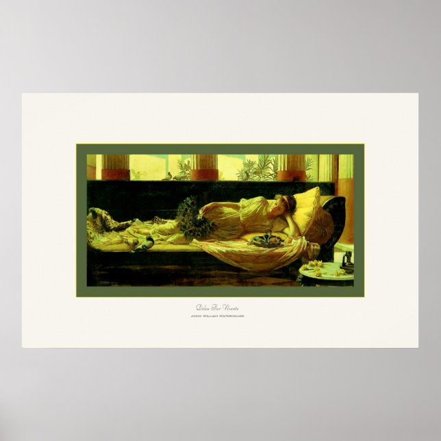 Dolce Far Niente ~ John William Waterhouse Poster (Front)