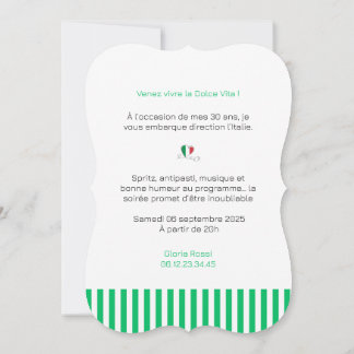 Dolce Vita Birthday Invitation