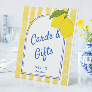 Dolce vita yellow stripes lemon Italian gifts sign
