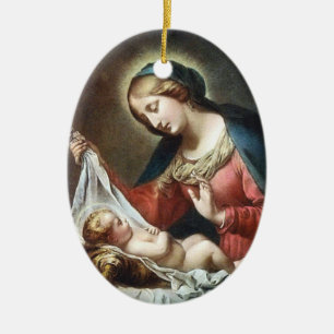 Dolci Madonna, Italy Ceramic Tree Decoration
