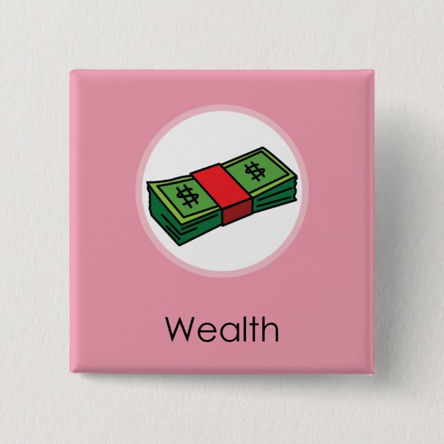 Doljabi Doljanchi Dol Korean 1st First birthday 15 Cm Square Badge (Front)