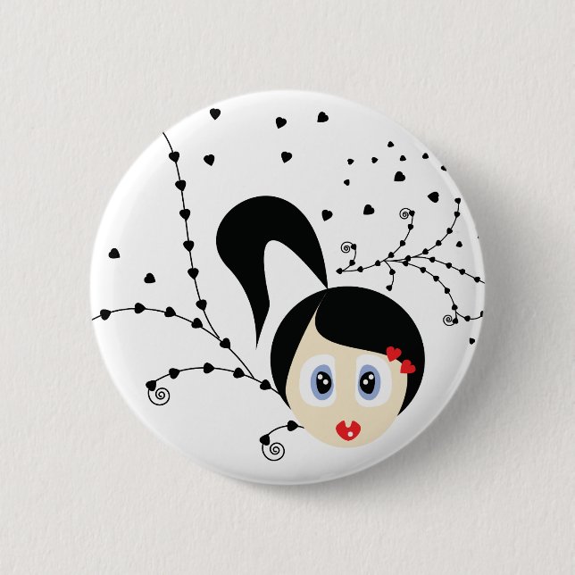 doll 6 cm round badge (Front)
