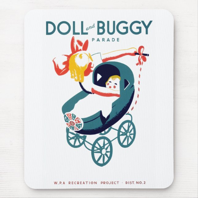 Doll and Buggy Parade Mouse Mat (Front)