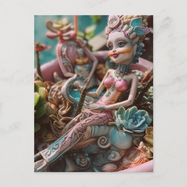 Doll and Plants Postcard (Front)