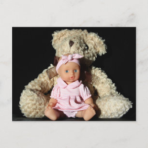 Doll and Teddy Bear Post Card