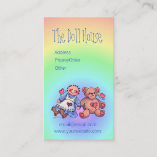 DOLL & BEAR by SHARON SHARPE Business Card
