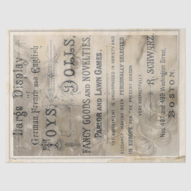 Doll Christmas Decoupage Paper (Front)