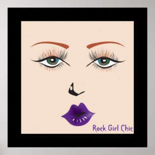 Doll Face "Rock Girl Chic" Poster