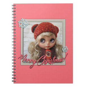 Doll ,for christmas , christmas, new year notebook