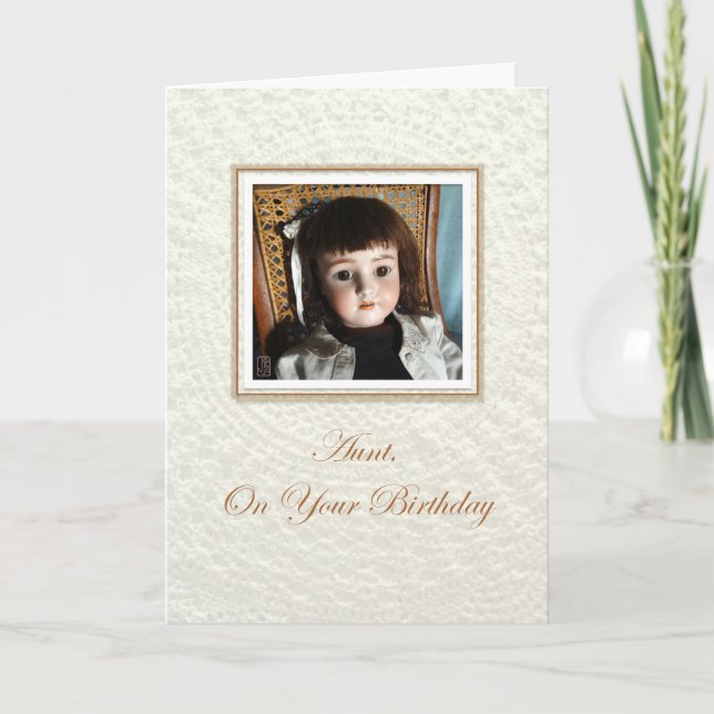 Doll Frances Aunt Birthday Card (Front)