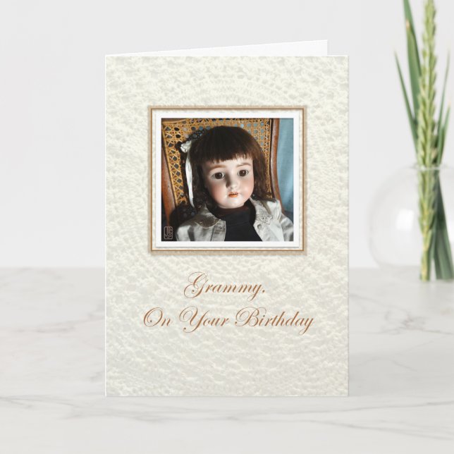 Doll Frances Grammy Birthday Card (Front)