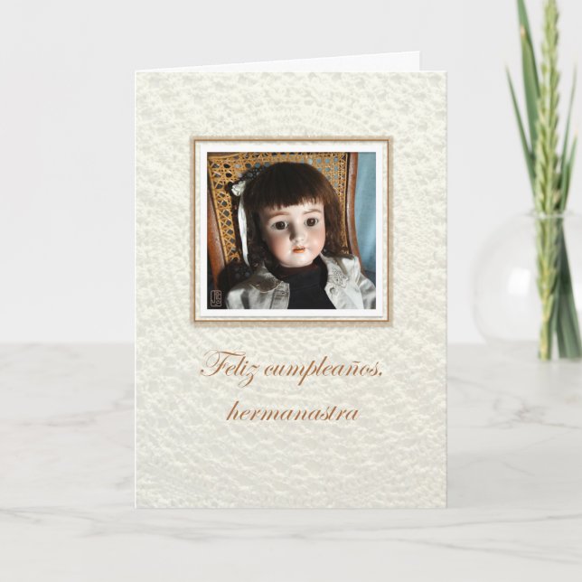 Doll Frances hermanastra/stepsister Birthday Card (Front)